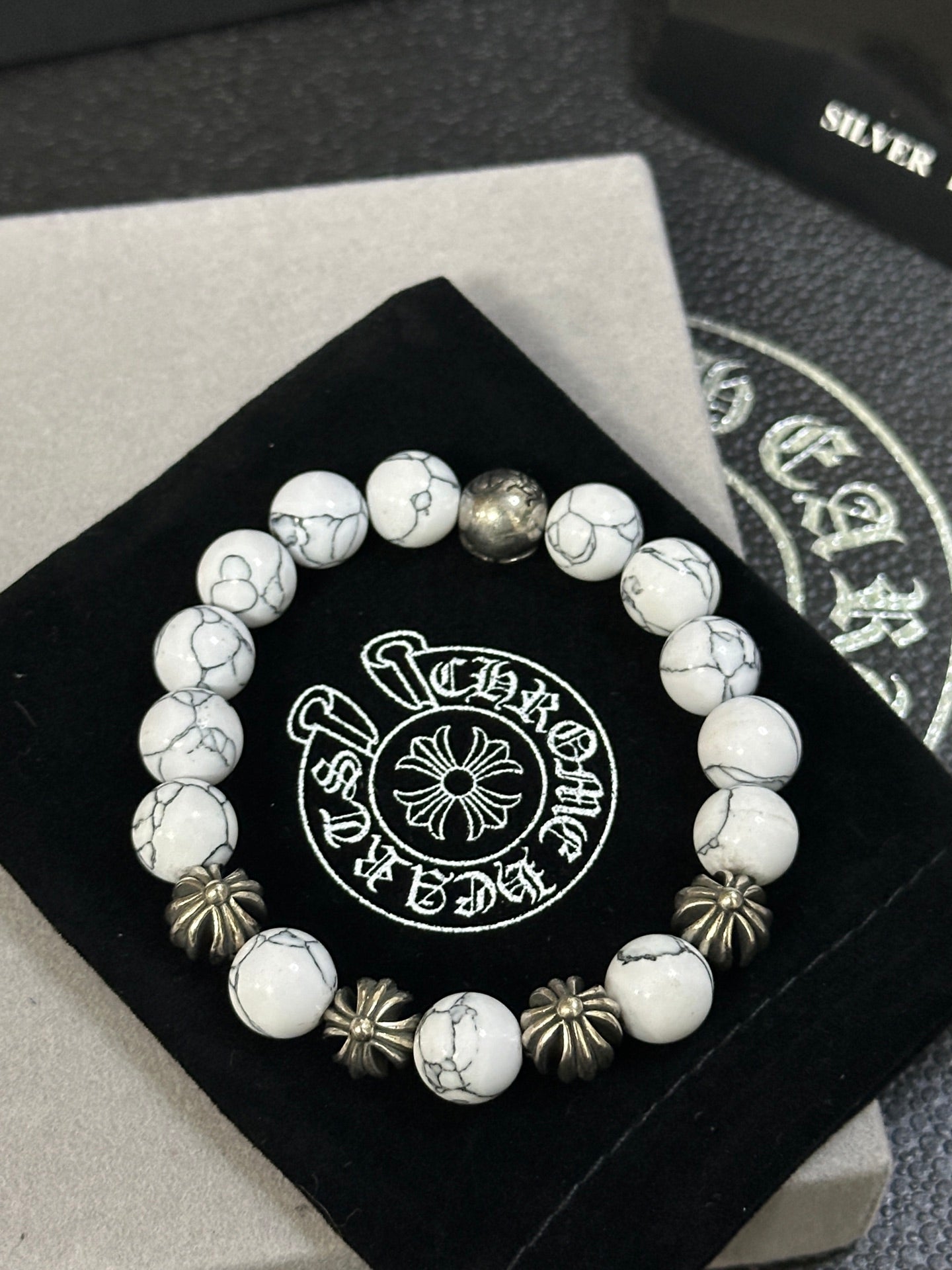 Gothic Emblem Jewelry Accessory in Antique Silver-Tone – Design 11 styled product view