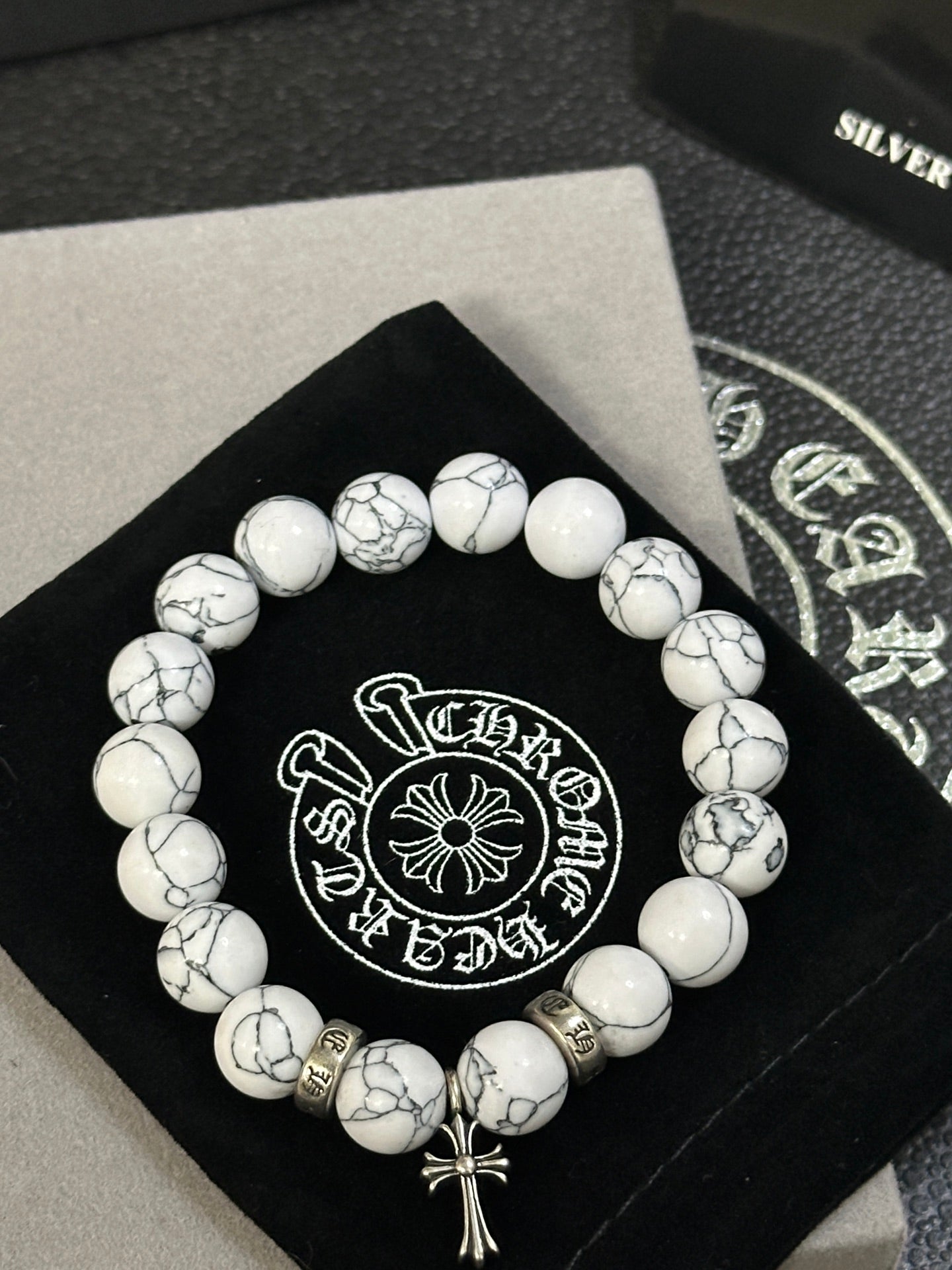 Gothic Emblem Jewelry Accessory in Antique Silver-Tone – Design 15 styled product view