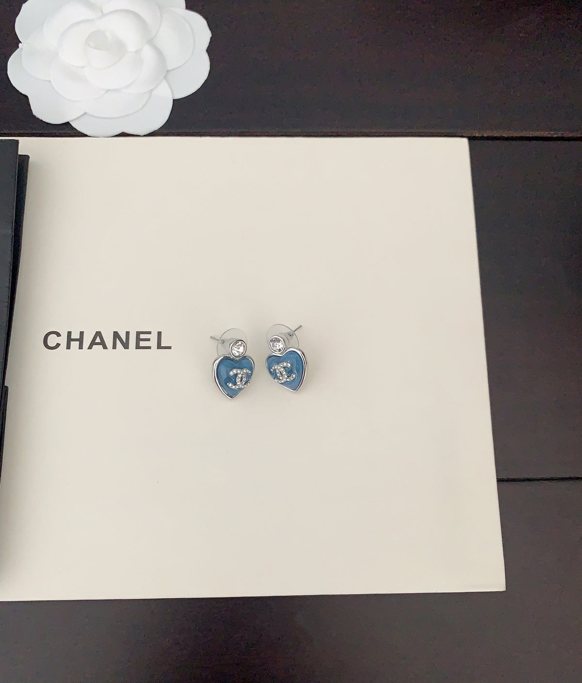 Heart Stud Earrings in Gold-Tone – Heart Detail styled product view