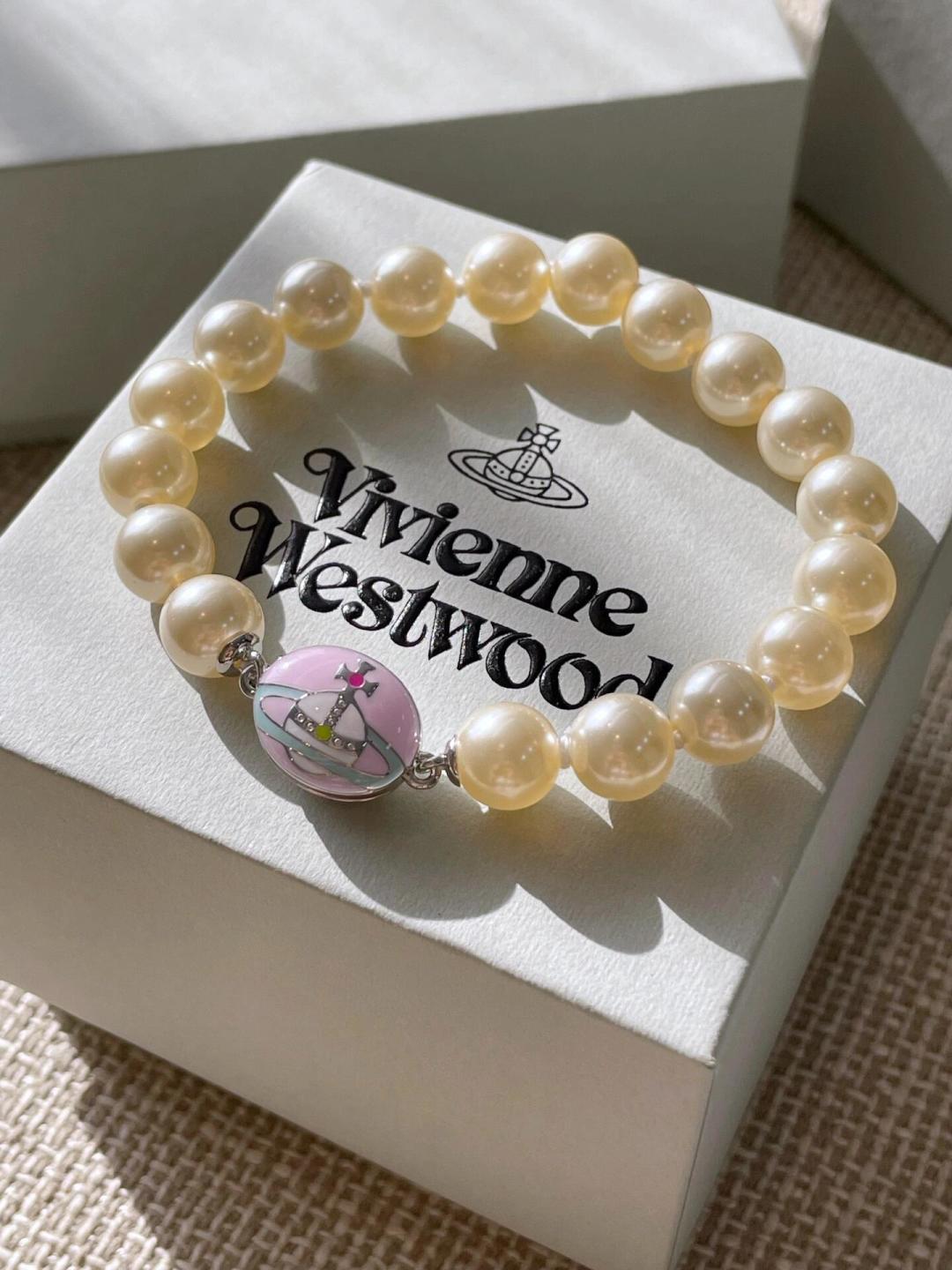 Orb Bracelet in Polished Metal-Tone – Pearl Detail – Design 003 detail view