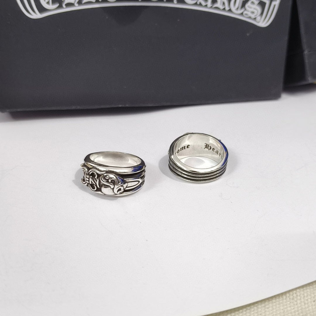 Dagger Statement Ring in Metal-Tone side detail