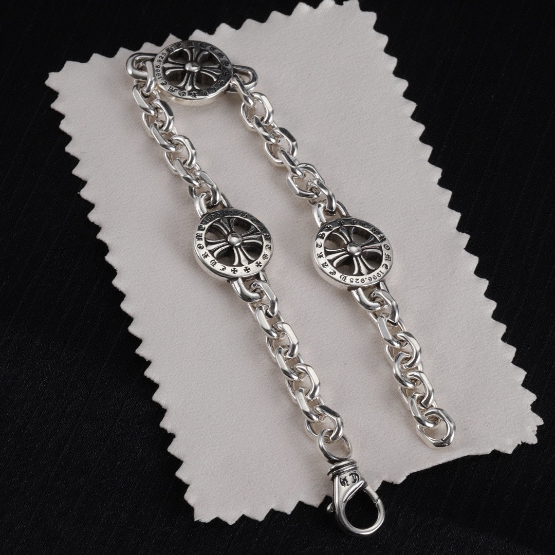 Gothic Emblem Pendant Necklace in Metal-Tone – Design 50 main product view