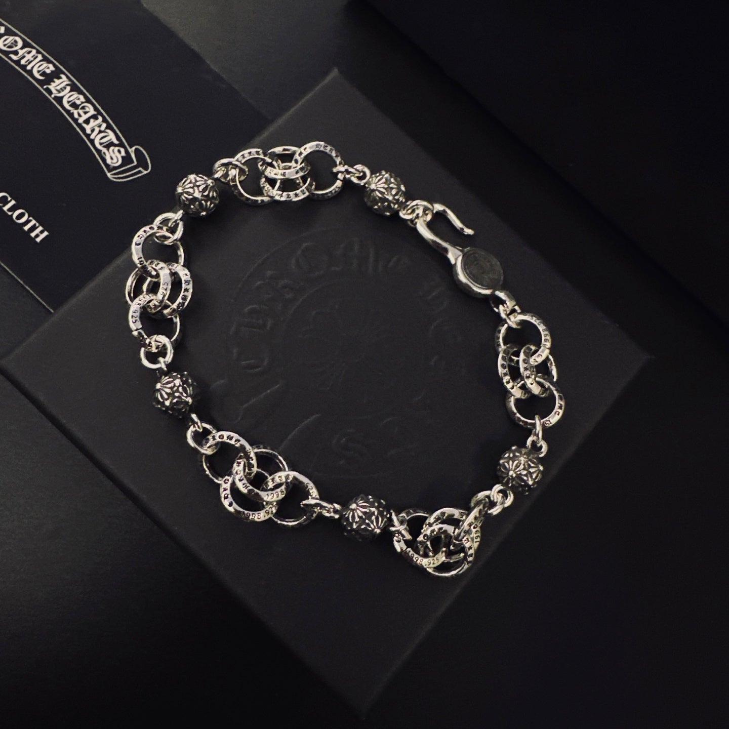 Gothic Emblem Statement Bracelet in Metal-Tone – Design 01 main product view
