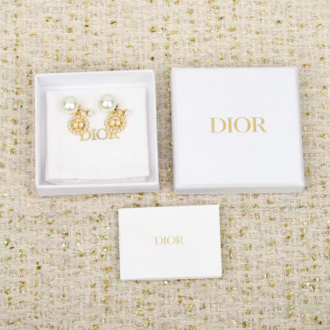 Pearl-Style Motif Statement Earrings in Silver-Tone with Pearl-Style Detail – Design 005 styled view