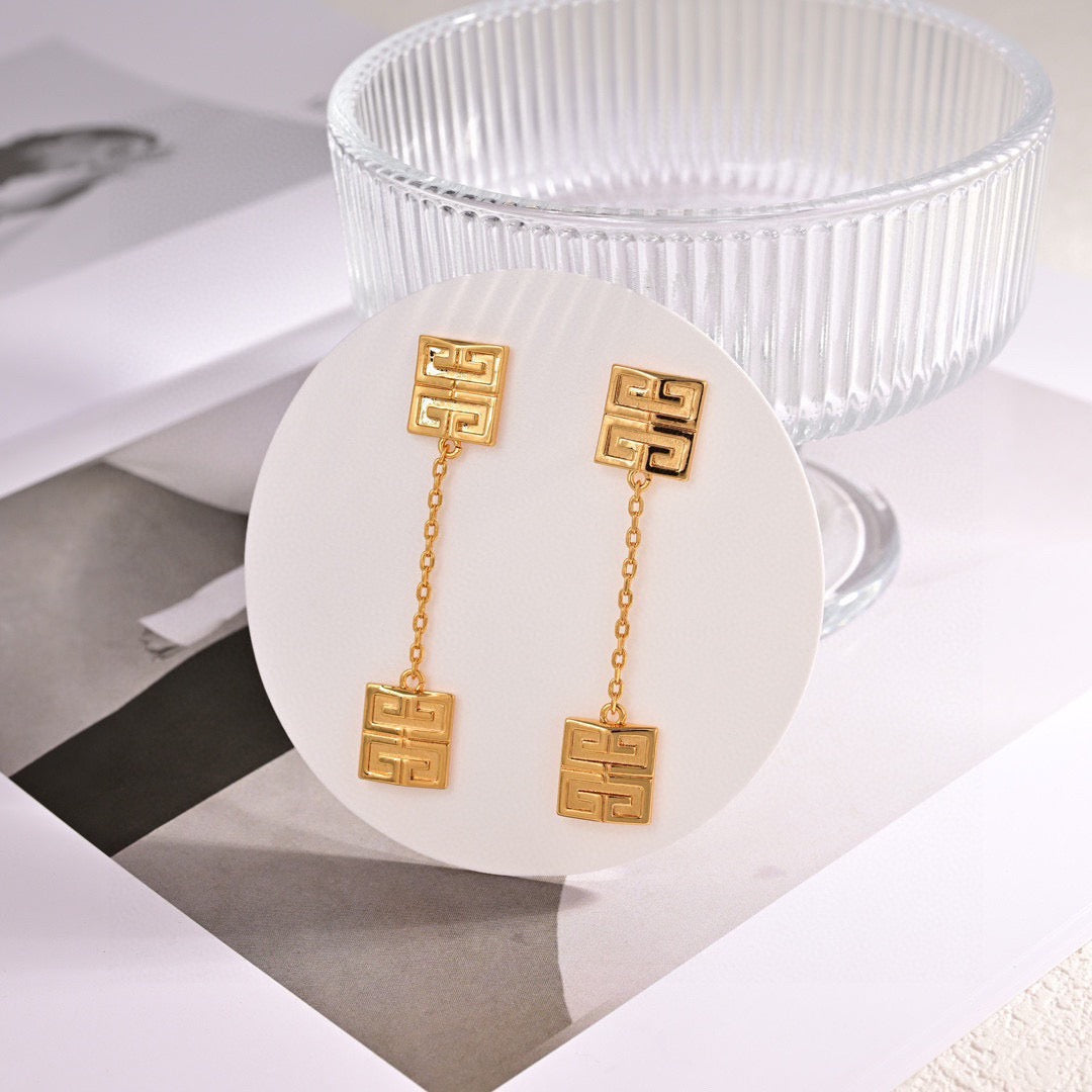 Infinity Drop Stud Earrings – Design 02 main product view