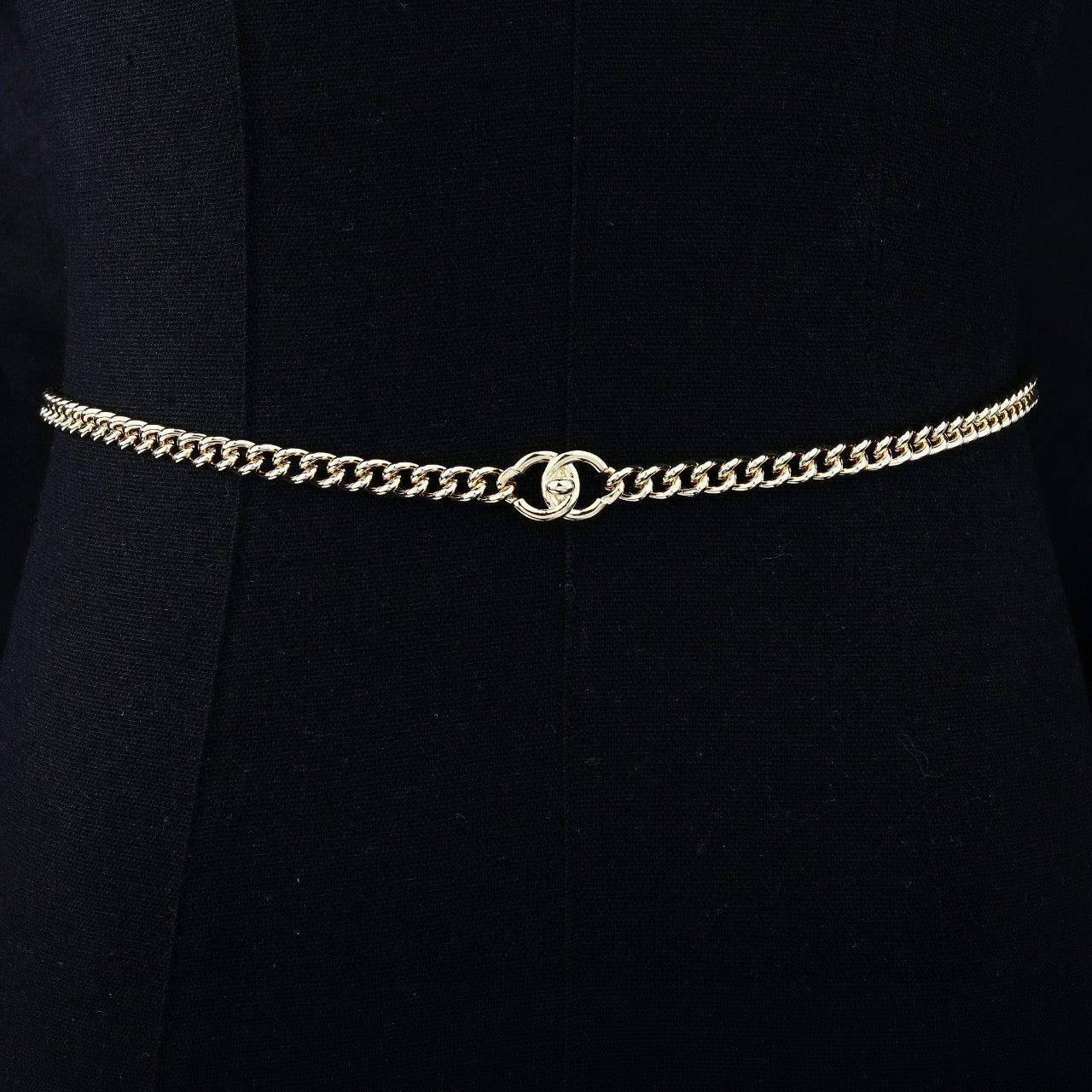 Signature Emblem Jewelry Accessory in Polished Metal-Tone – Design 009 front product view