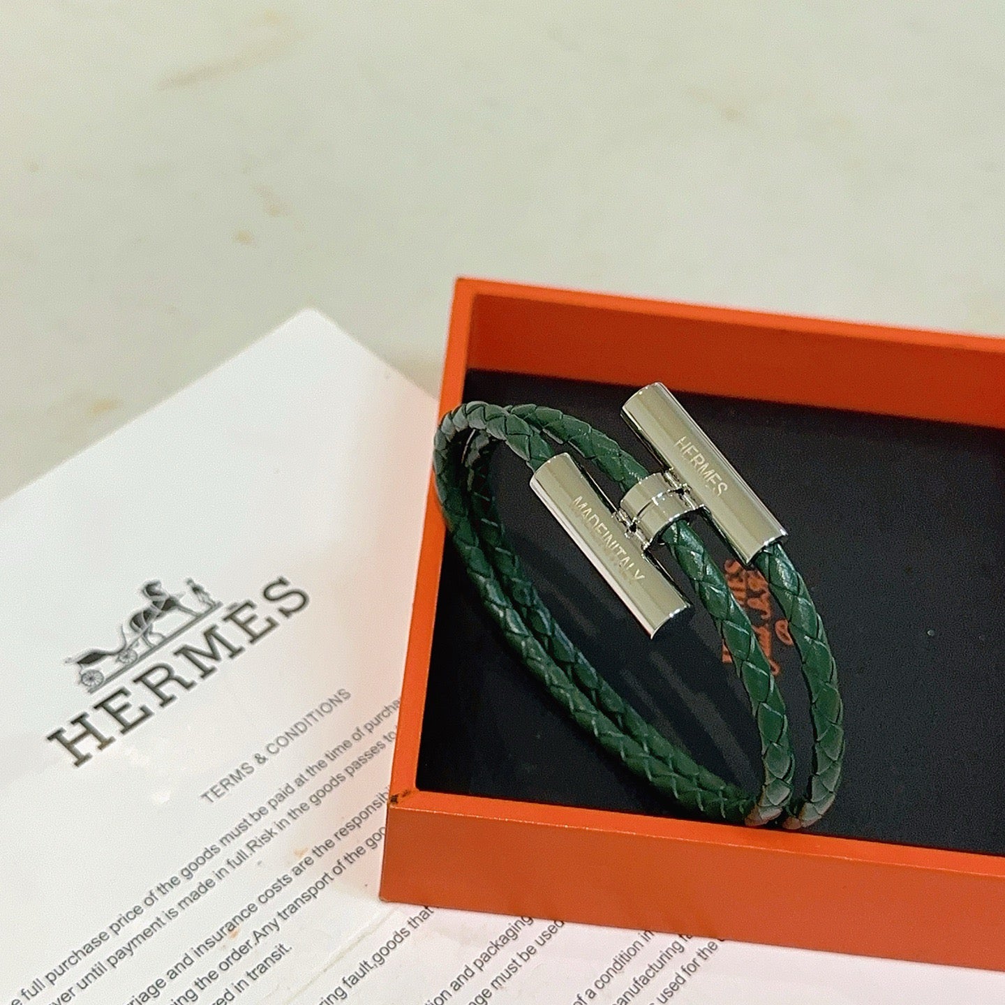 Horse Braided Bracelet in Silver-Tone – Braided Detail – Design 002 detail view