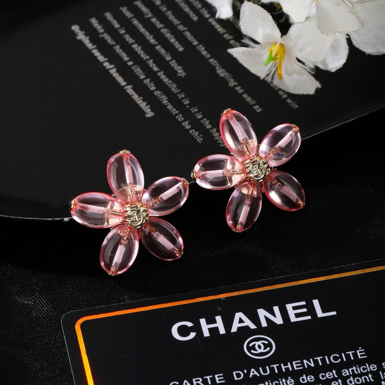 Signature Emblem Statement Earrings in Polished Metal-Tone – Design 041 front product view