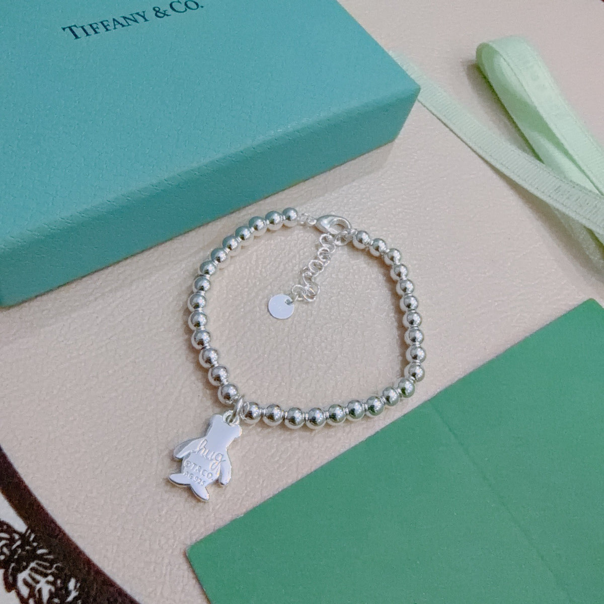 Signature Motif Bracelet in Silver-Tone – Vintage Detail – Design 68 styled product view