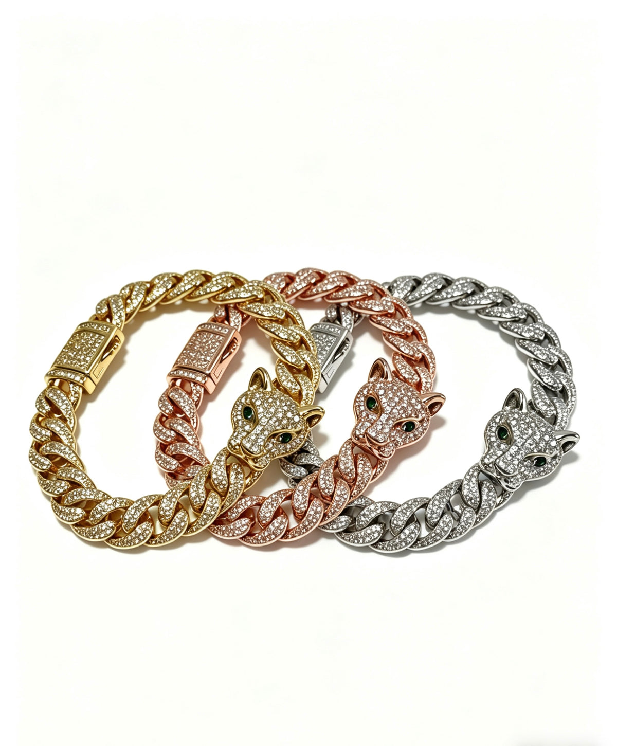 Sculptural Statement Bracelet in Gold-Tone – Design 126 side detail