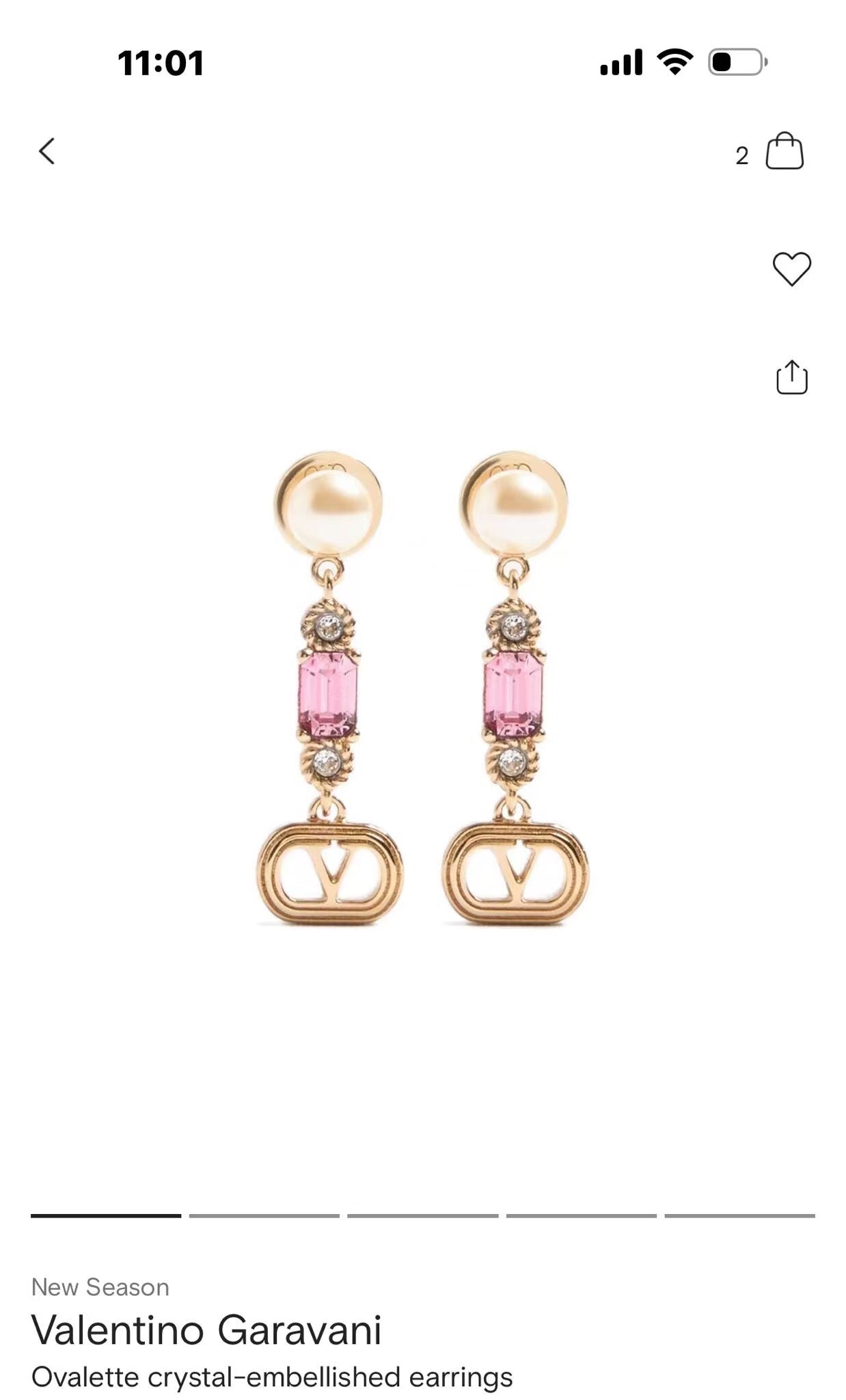 Signature Emblem Crystal-Accent Stud Earrings – Design 08 main product view