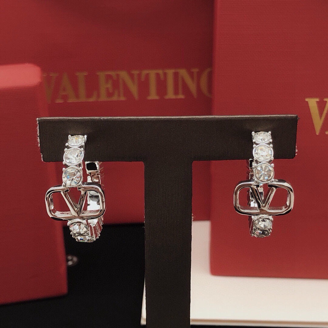 Moon Crystal-Accent Statement Earrings – Design 08 side detail