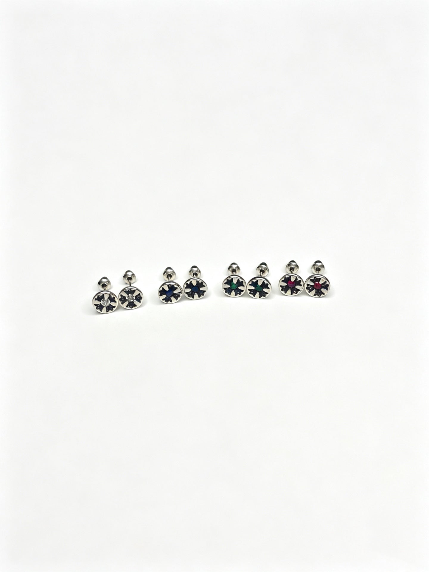 Cross Statement Earrings in Metal-Tone – Design 13 close-up detail