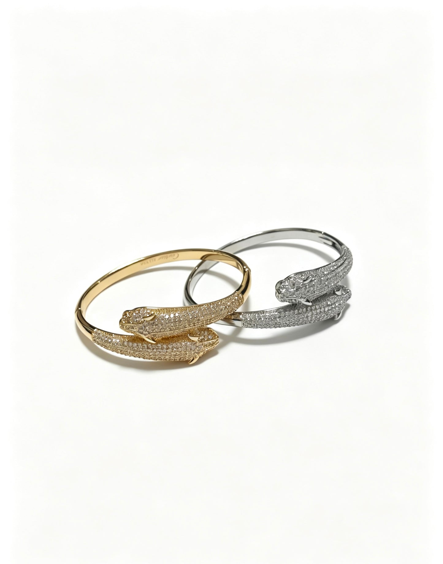 Sculptural Statement Bracelet in Gold-Tone – Design 25 side detail