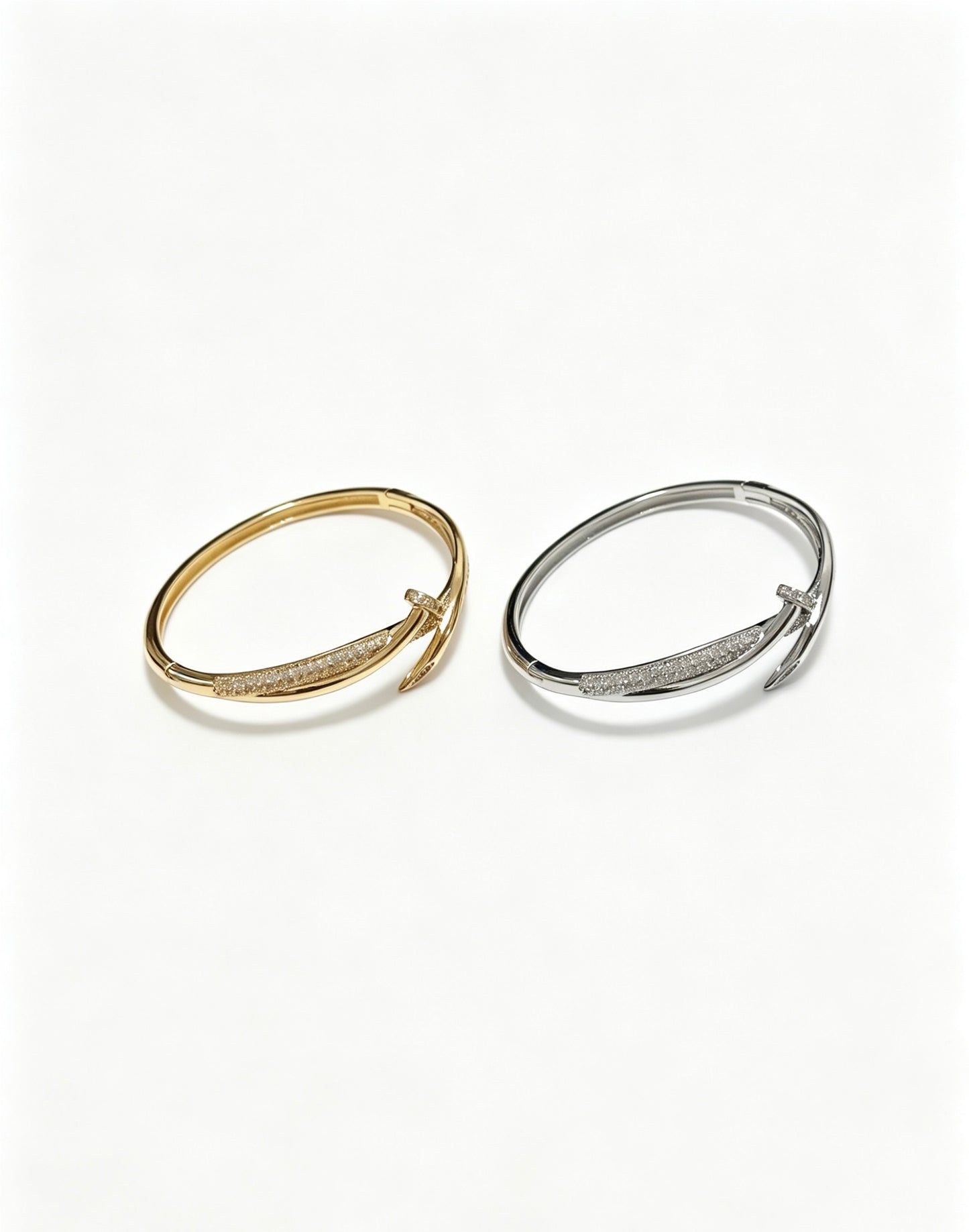 Sculptural Statement Bracelet in Gold-Tone – Design 16 styled view