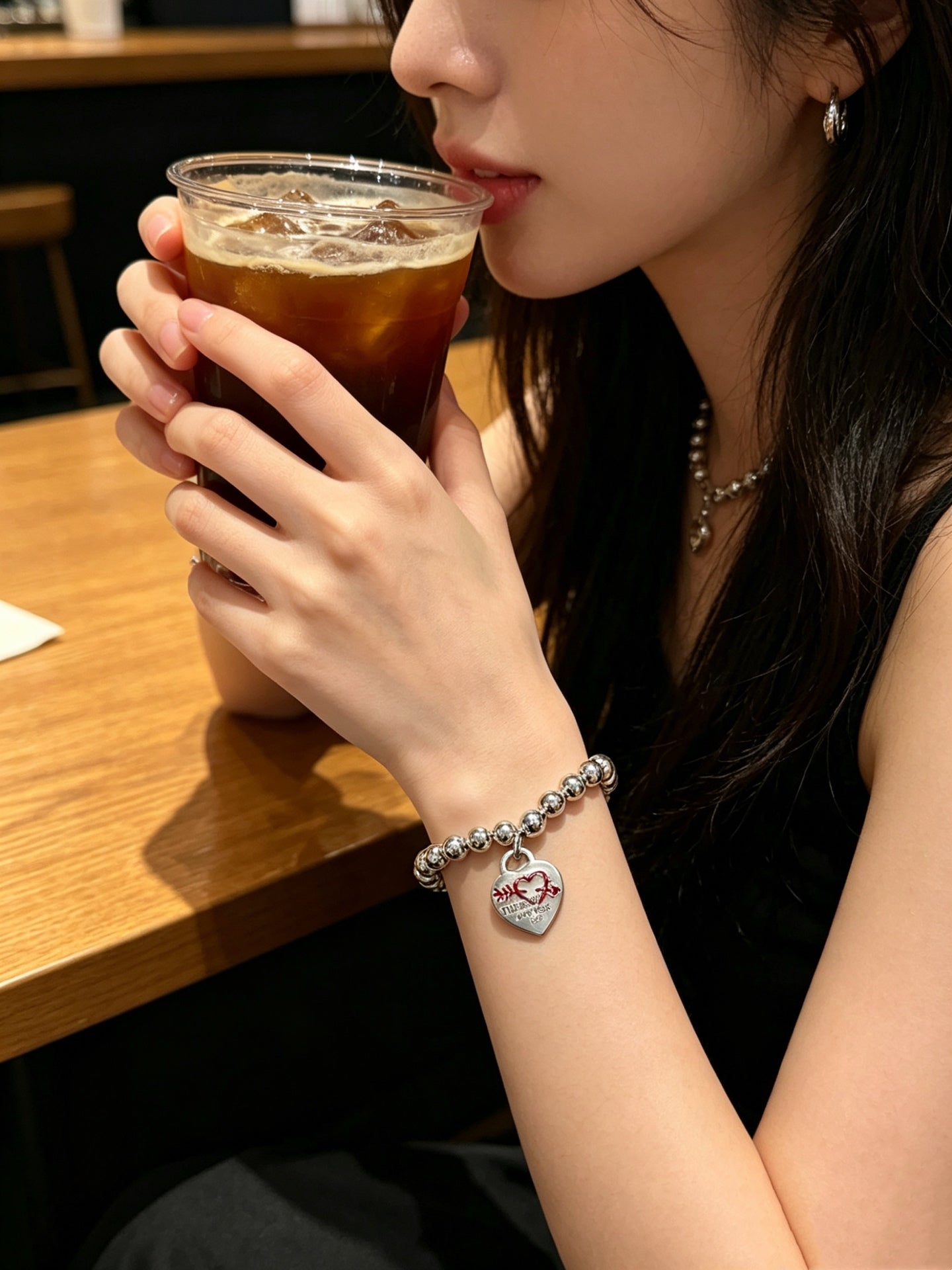 Signature Motif Bracelet in Silver-Tone – Vintage Detail – Design 09 side detail