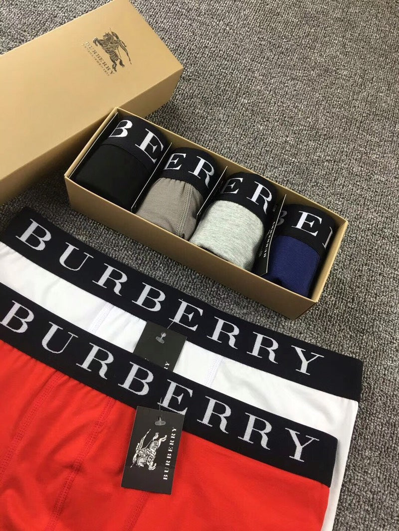 Burberry Modal Broad Contrast Logo Waistbands Men's Boxer Briefs - 3-Piece Box