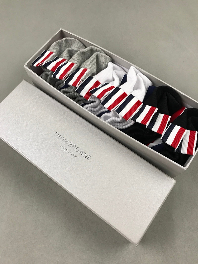 Thom Browne Cotton Crew Socks - 6-Pair Set