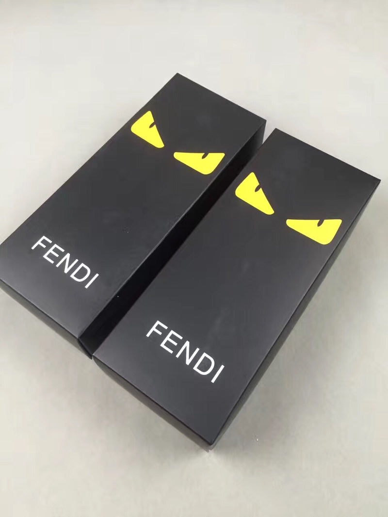 Fendi Visible Colour, Cuff And Emblem Details No-Show Socks - 5-Pair Set