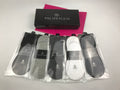 Philipp Plein Cotton Visible Colour, Cuff And Emblem Details No-Show Socks - 5-Pair Set