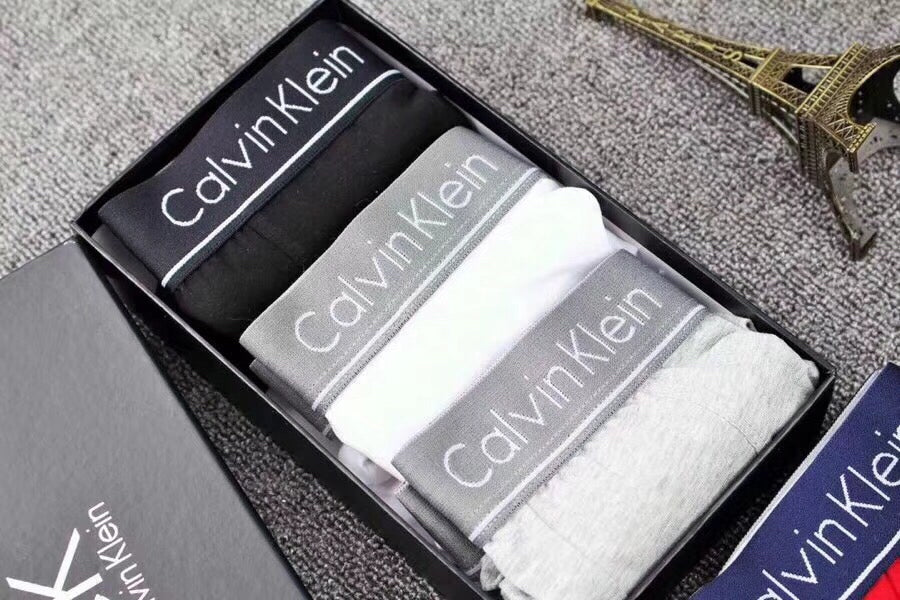 Calvin Klein Visible Colour, Waistband And Emblem Details Men's Boxer Briefs - 3-Piece Box