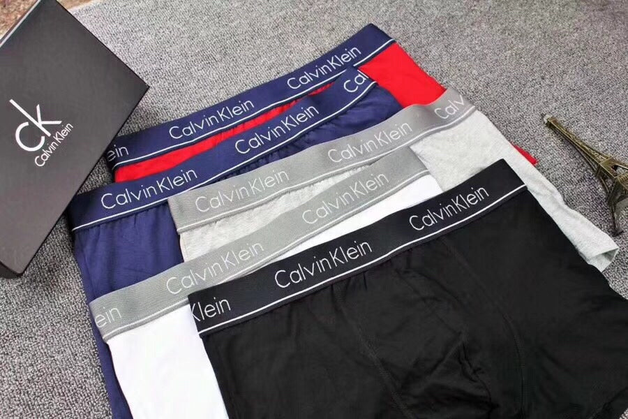 Calvin Klein Visible Waistband, Colour And Emblem Details Men's Boxer Briefs - 3-Piece Box