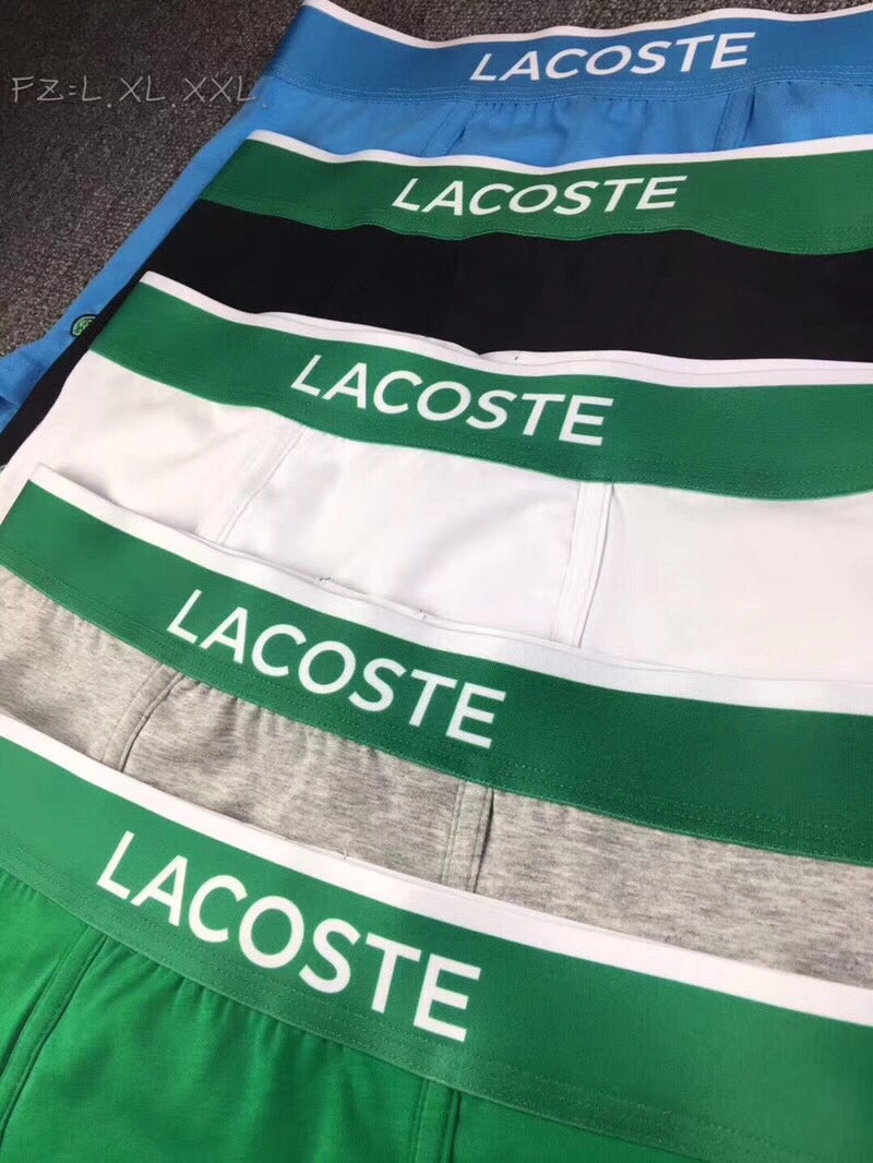 Lacoste Small Crocodile Details Men's Boxer Briefs - 3-Piece Box