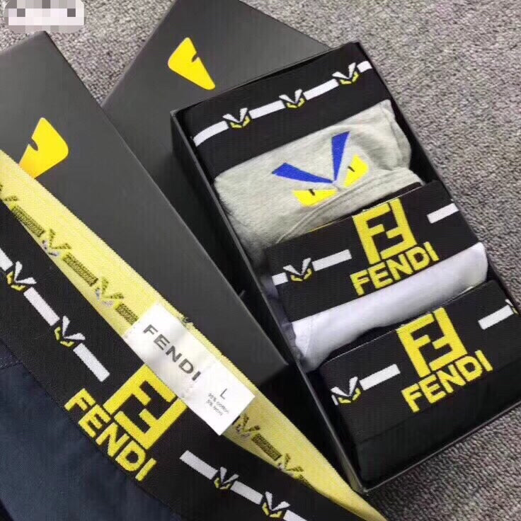 Fendi Cotton Men's Boxer Briefs - 3-Piece Box