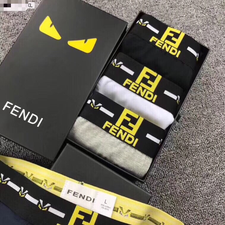 Fendi Cotton Men's Boxer Briefs - 3-Piece Box