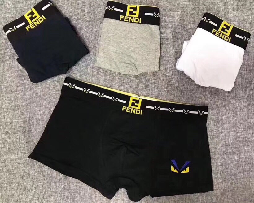 Fendi Cotton Men's Boxer Briefs - 3-Piece Box