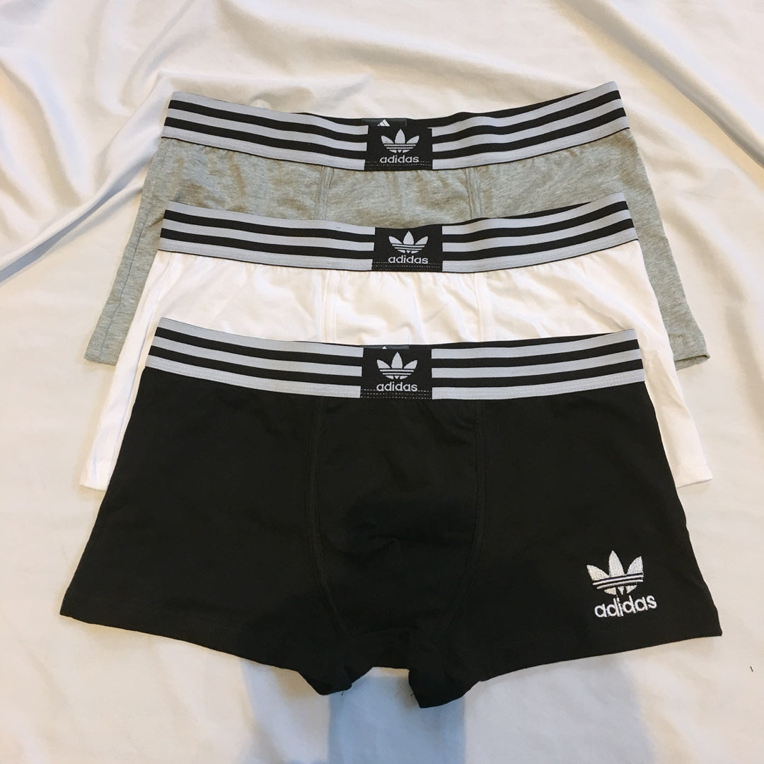 Adidas Cotton Men's Boxer Briefs - 3-Piece Box