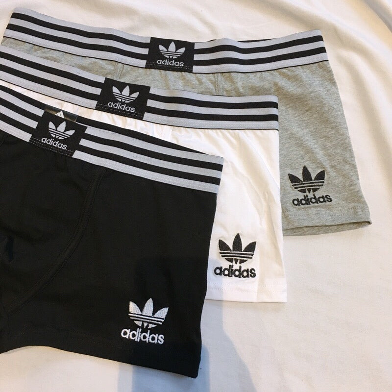 Adidas Cotton Men's Boxer Briefs - 3-Piece Box