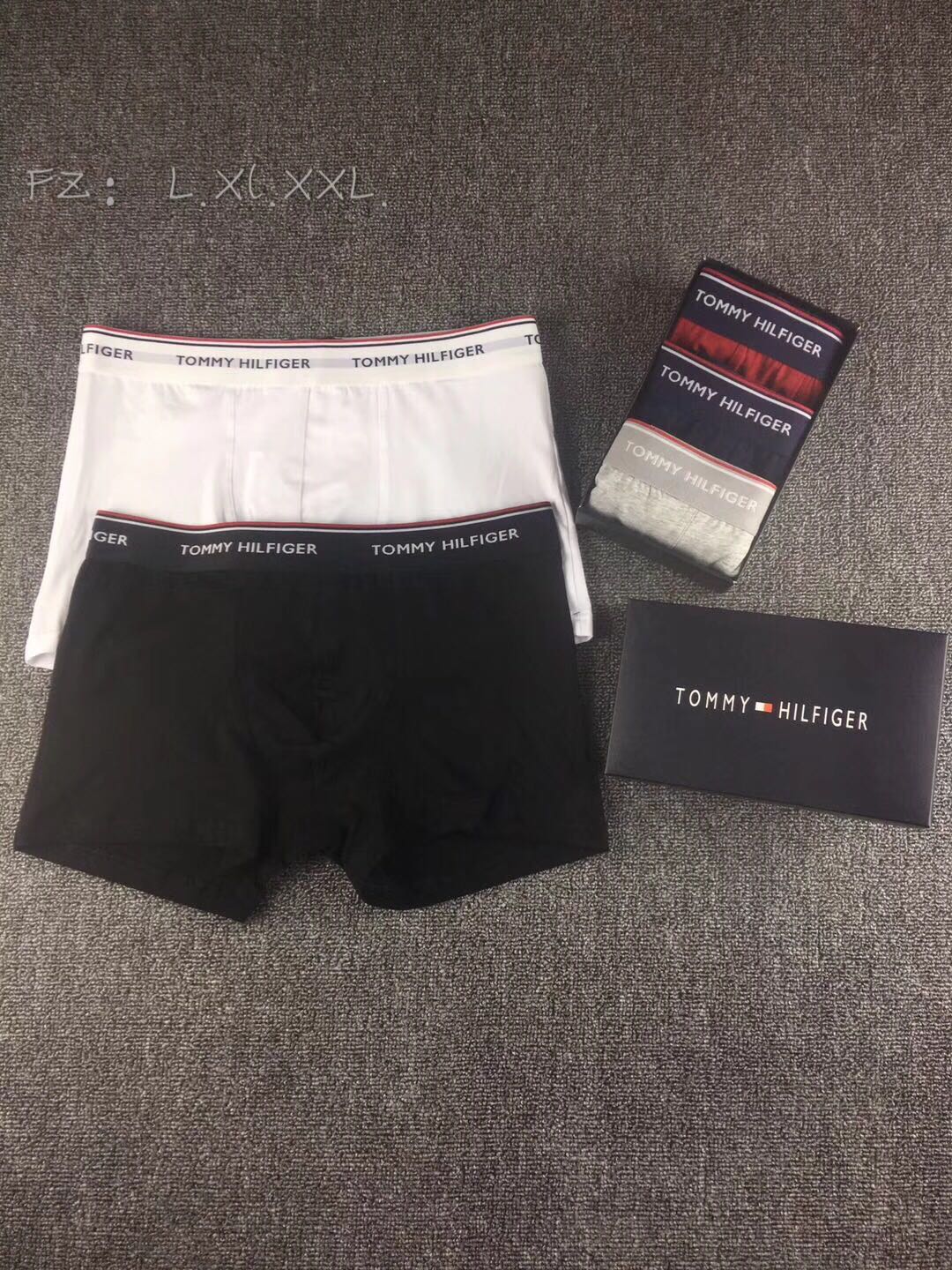 Tommy Hilfiger Contrast Logo Waistbands Men's Boxer Briefs - 3-Piece Box