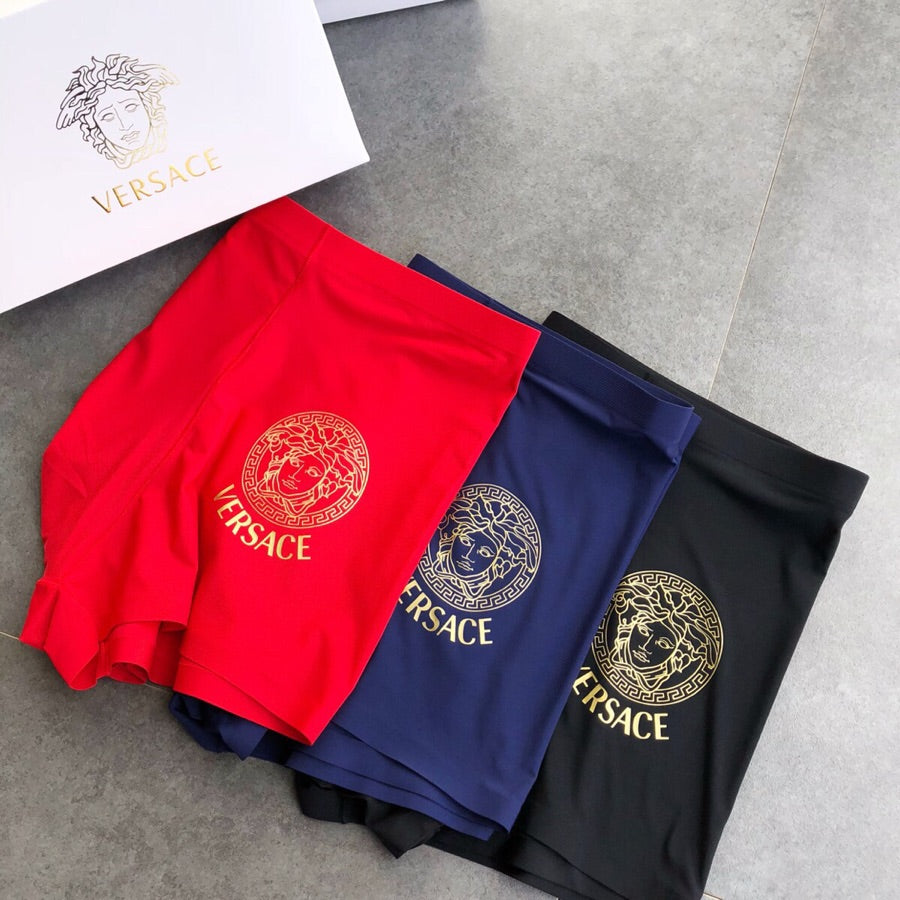 Versace Gold Medusa Silky-Knit Boxer Briefs