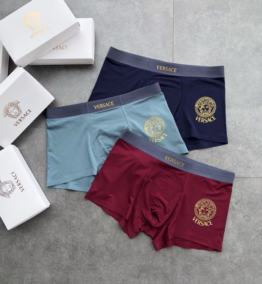 Versace Modal Men's Boxer Briefs - 3-Piece Box