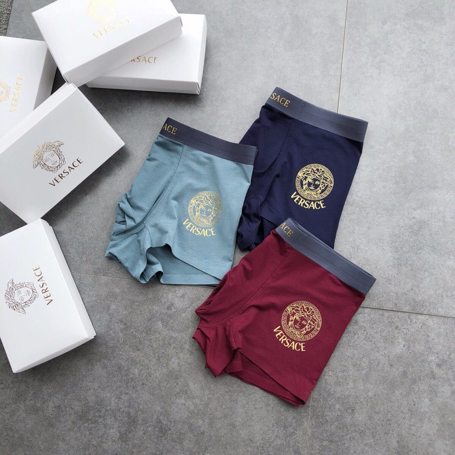 Versace Modal Men's Boxer Briefs - 3-Piece Box