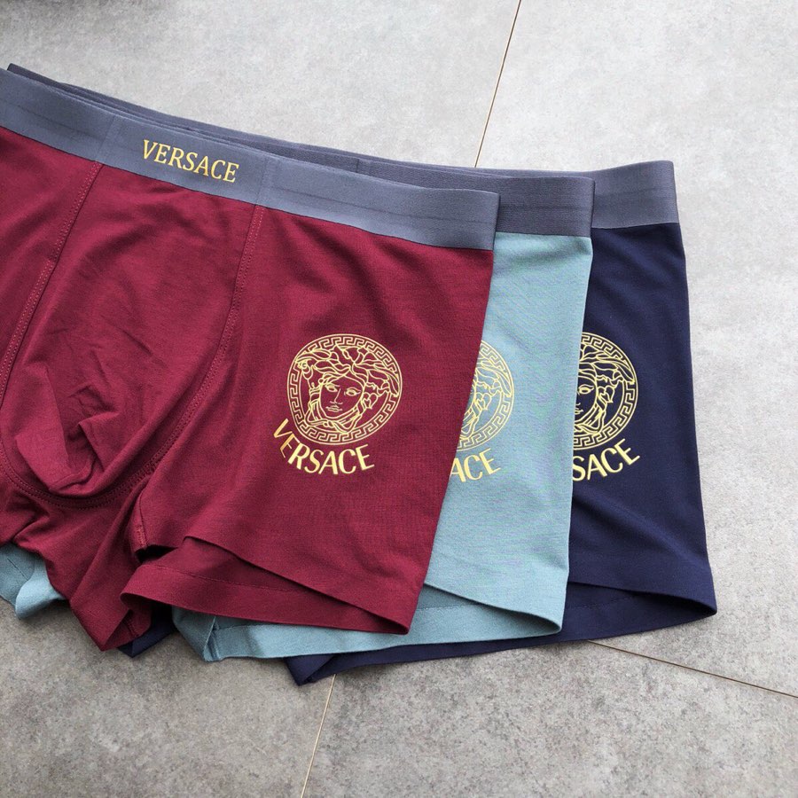 Versace Modal Men's Boxer Briefs - 3-Piece Box