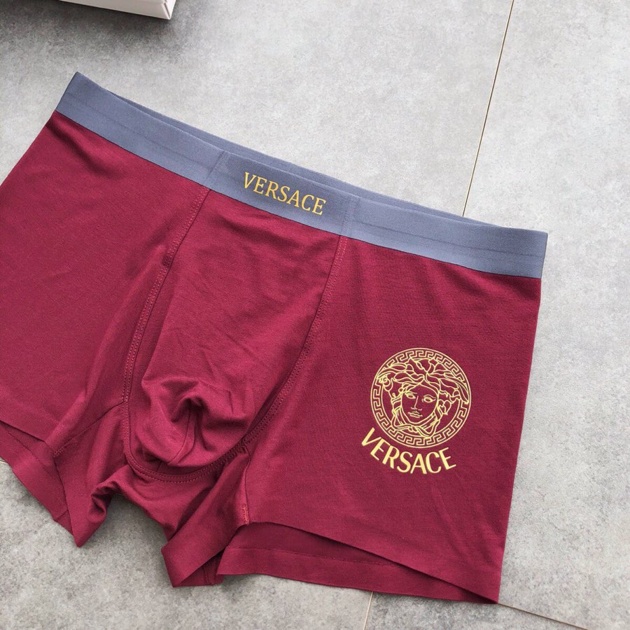 Versace Medallion Details Men's Boxer Briefs - 3-Piece Box