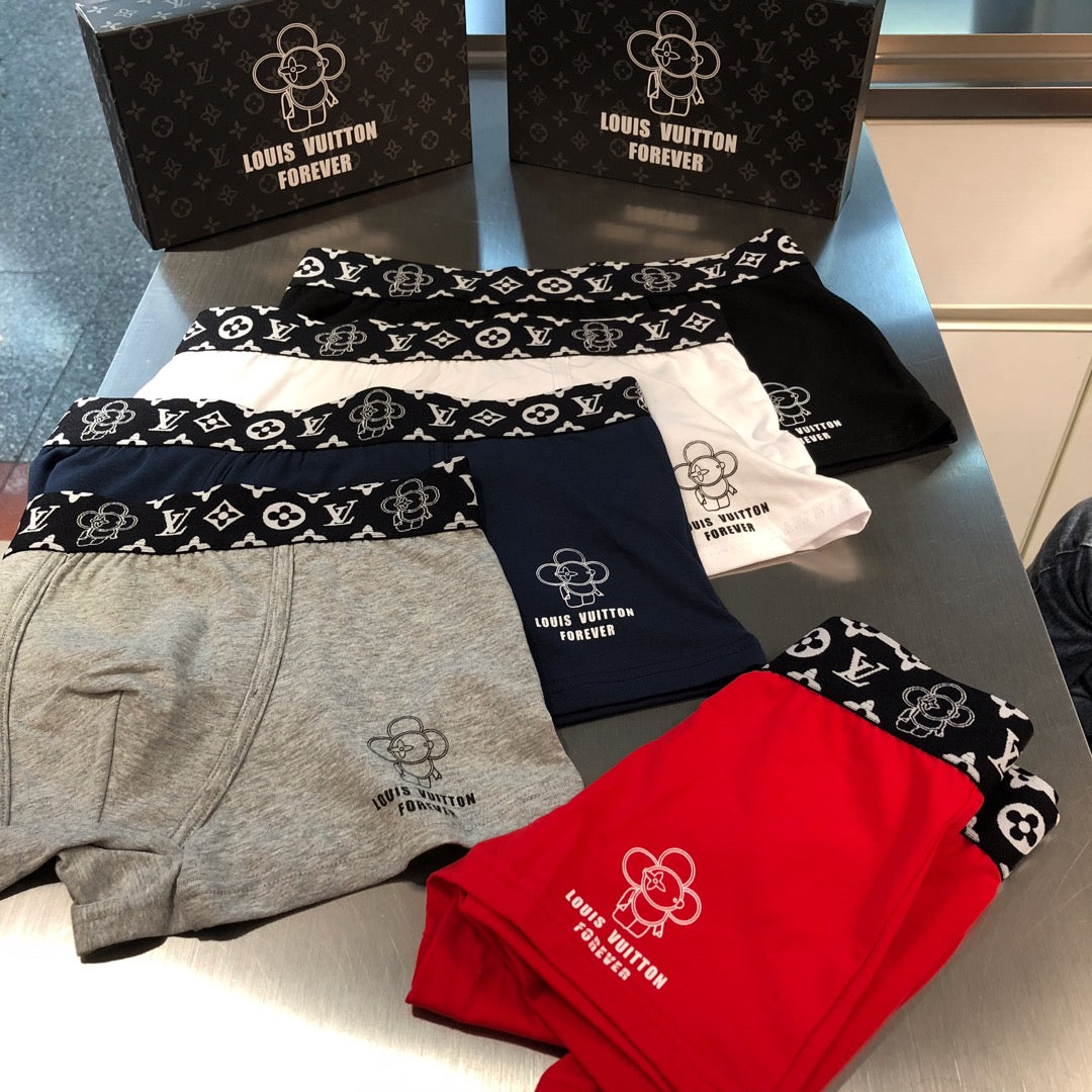 Louis Vuitton Cotton Men's Boxer Briefs - 3-Piece Box