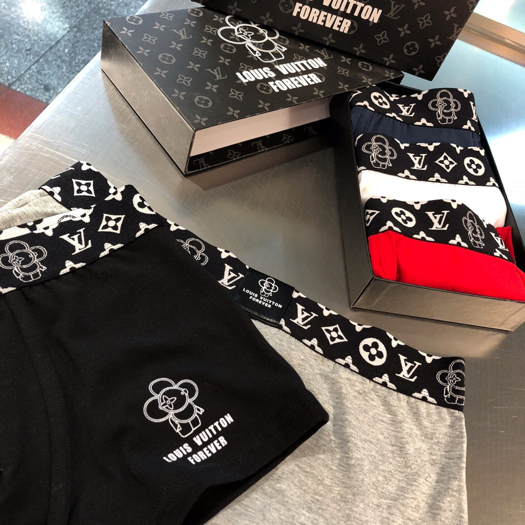 Louis Vuitton Cotton Men's Boxer Briefs - 3-Piece Box