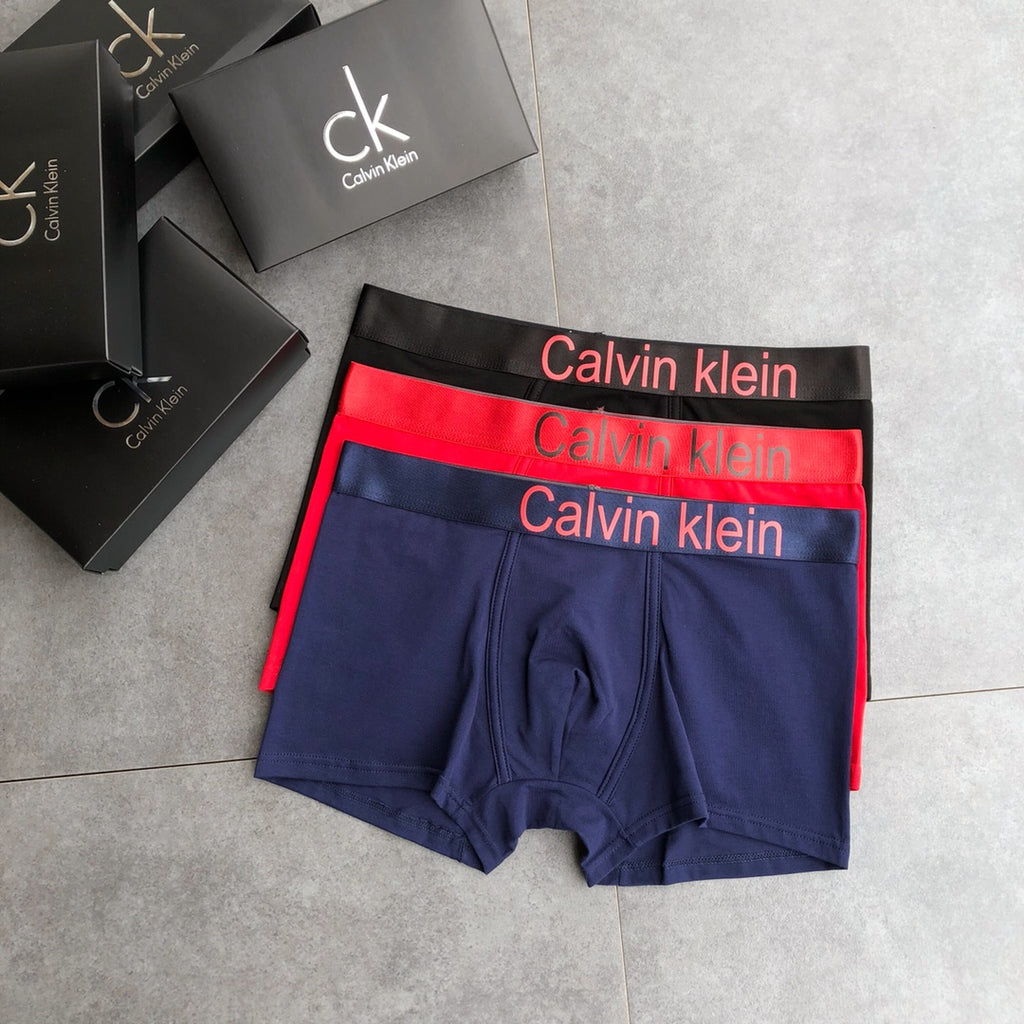 Calvin Klein Cotton Men's Boxer Briefs - 3-Piece Box