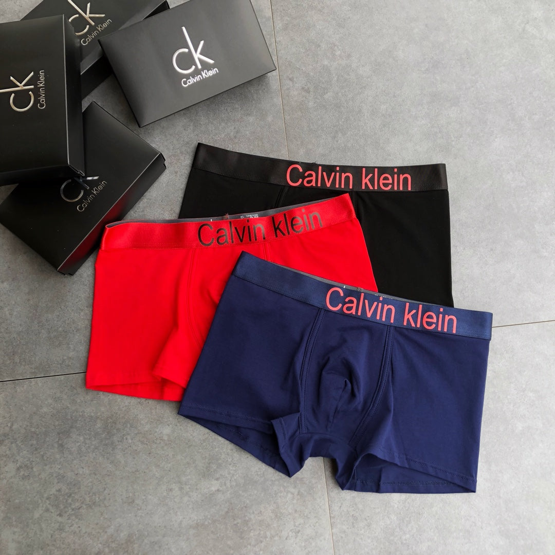 Calvin Klein Cotton Men's Boxer Briefs - 3-Piece Box