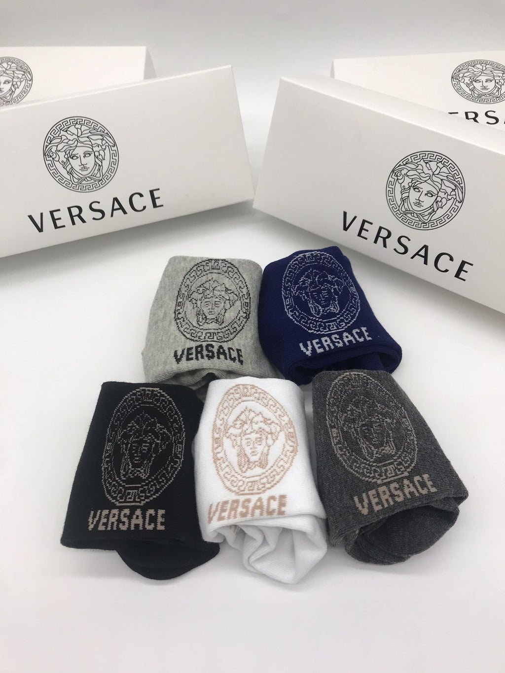 Versace Cotton Socks - 5-Pair Pack