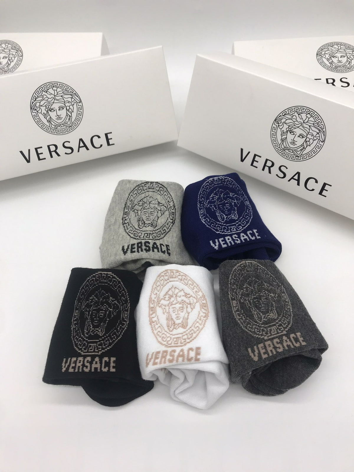 Versace Cotton Socks - 5-Pair Pack