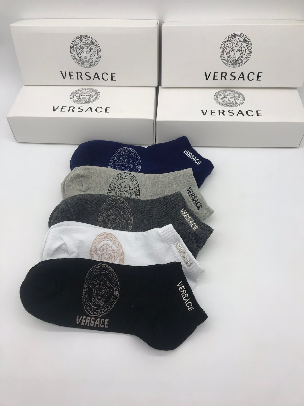 Versace Cotton Socks - 5-Pair Pack