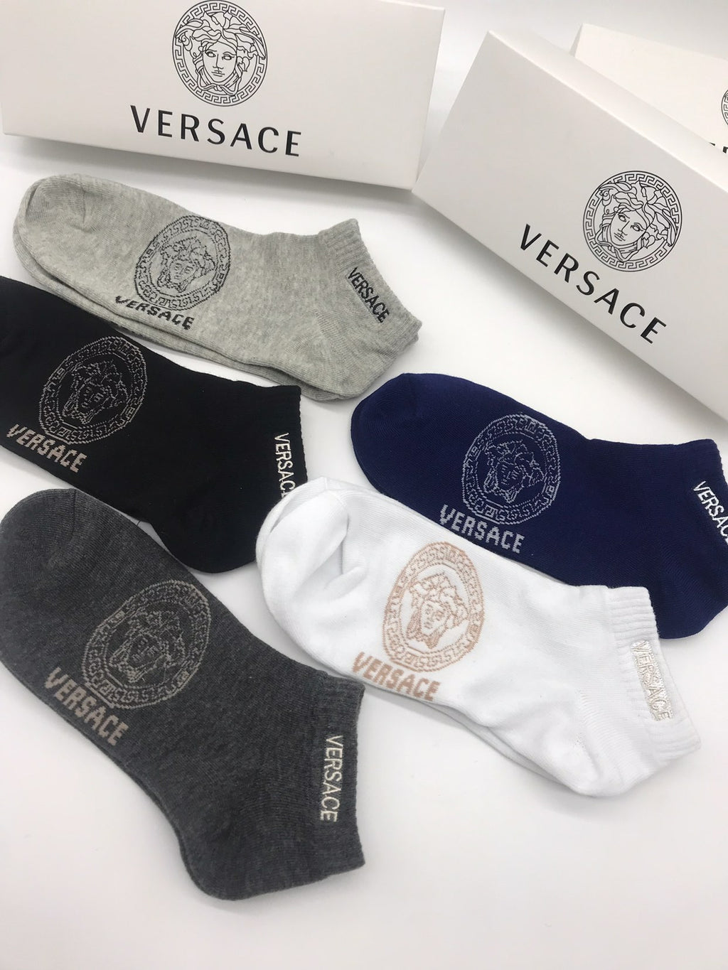 Versace Cotton Socks - 5-Pair Pack