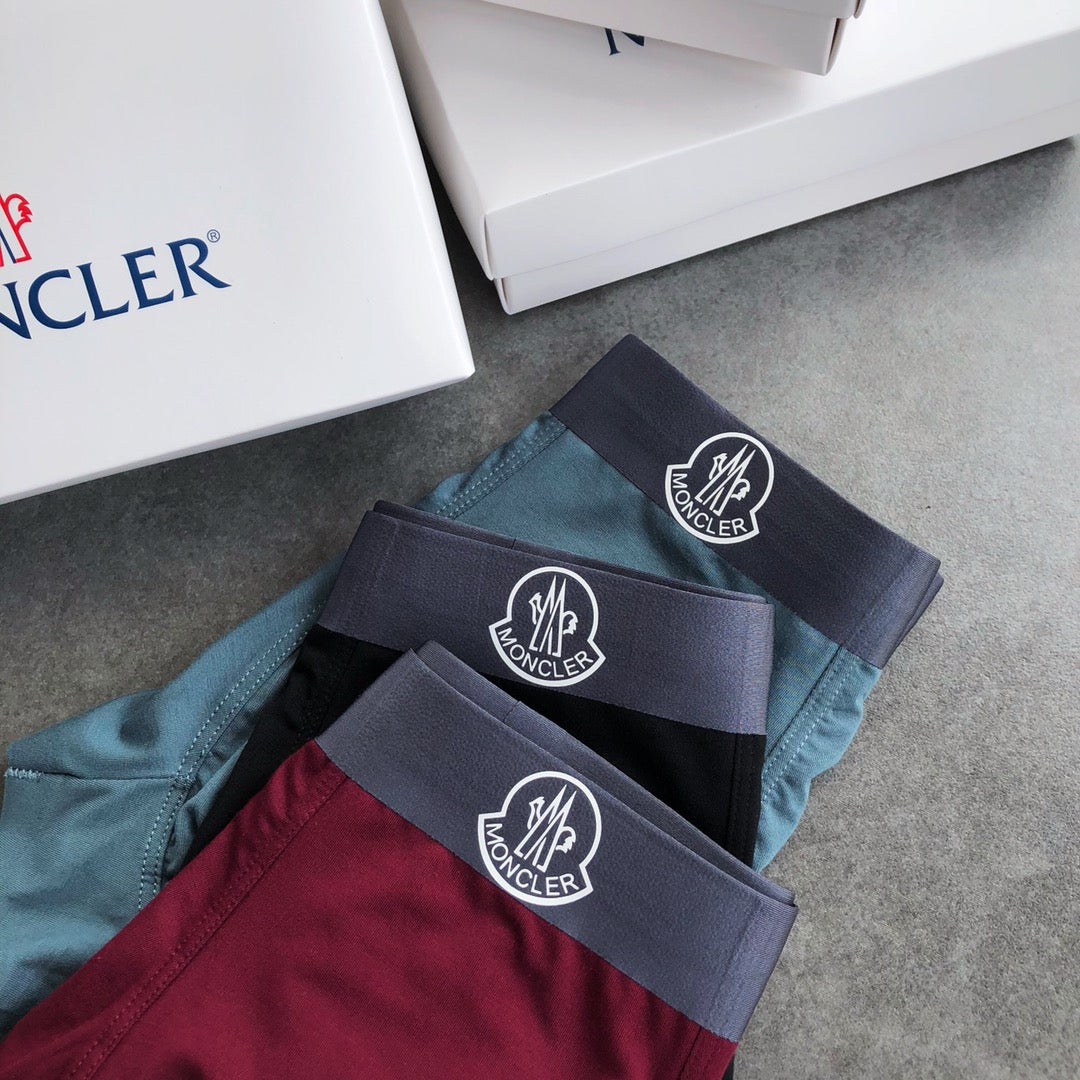 Moncler Small Round Emblems Men's Boxer Briefs - 3-Piece Box