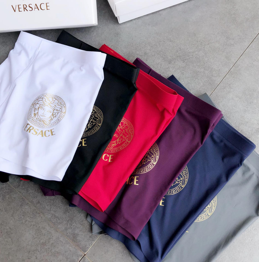Versace Milk-Silk Men's Boxer Briefs - 3-Piece Box