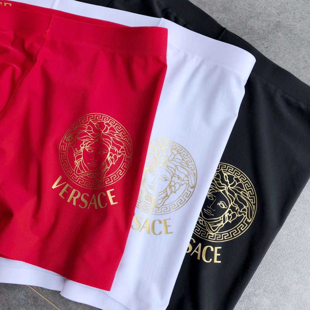 Versace Medallion Details Men's Boxer Briefs - 3-Piece Box