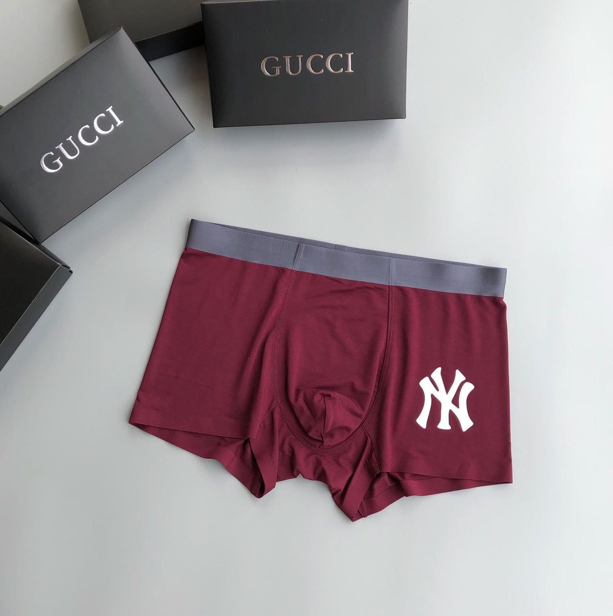 Gucci Crest-Style Front Emblems Men's Boxer Briefs - 3-Piece Box